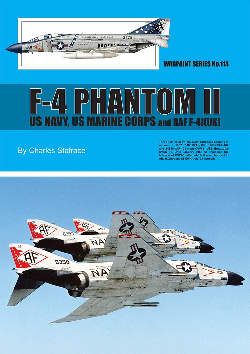 Guideline Publications Ltd no 114 F-4 Phantom 11 US navy- US marine corps and RAF F-4J (UK) 